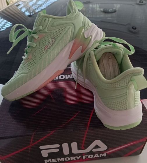 ขายถูก รองเท้า Fila ของใหม่ สีเขียว size 37-23.5  เบา สบายนุ่มมาก รูปที่ 3