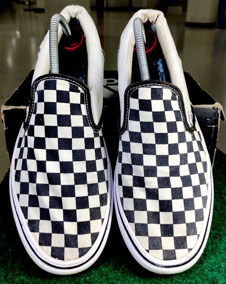 รองเท้า💥VANS Slip - On💥ของแท้‼️ลายสก็อต สีขาว - ดำ สวยๆ เดิม สภาพดี💥ไซร์ 43 รูปที่ 7