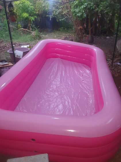 ขายสระว่ายน้ำมือสองสภาพดี 3ชั้นพร้อมเครื่องสูบลม  ยาวประมาณ 2-2.5 เมตร .กว้างประมาณ 1.5- 2 เมตร . ความสูง 40-60 ซม. รูปที่ 5