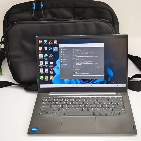 Lenovo ThinkBook 14 G2 ITL i5-1135G7 RAM 16GB SSD 1TB + 256GB การ์ดจอ NVIDIA MX450 พร้อมกระเป๋า รูปที่ 2