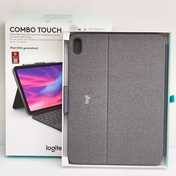 Logitech Combo Touch iPad 10th Gen คีย์บอร์ดเคสพร้อม Trackpad Smart Connector สภาพสวย ครบกล่อง