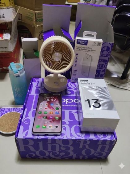 ขาย oppo reno 13F Ram12Rom256 พร้อมเซ็ตของแถม