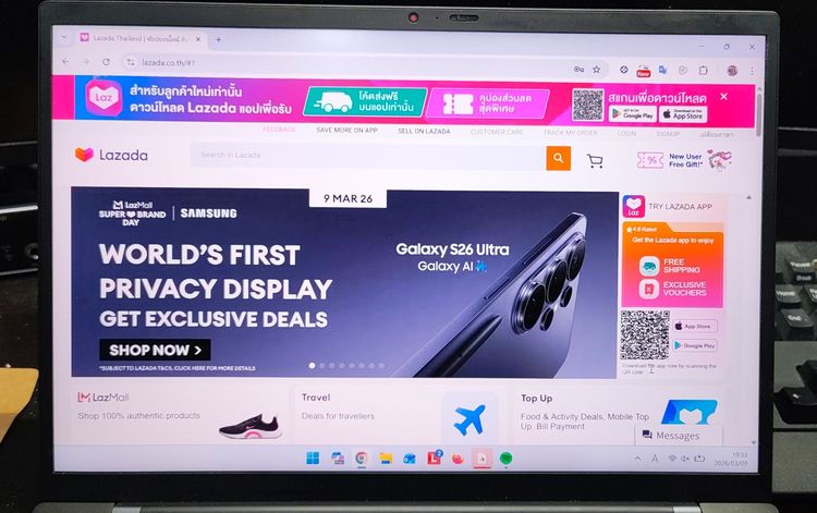 Lenovo ThinkPad X1 Carbon Gen9 i5 RAM16GB SSD256GB คีย์บอร์ดไฟ (แบตเสีย) รูปที่ 6