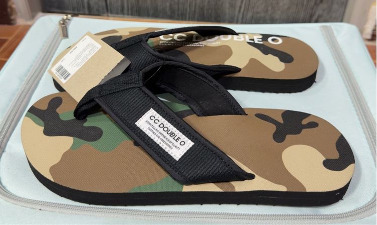 รองเท้าแตะลายพรางแบรนด์ CC DOUBLE O รูปที่ 4