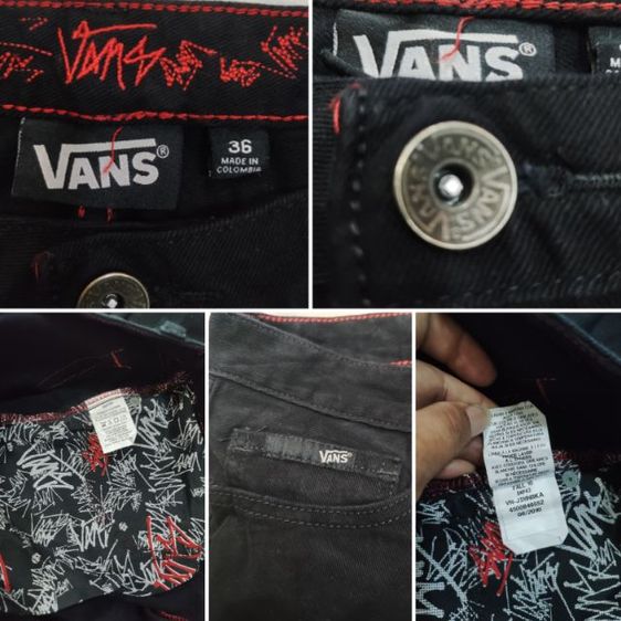 ยีนส์ดำ Vans👖🏂36-38นิ้ว รูปที่ 17