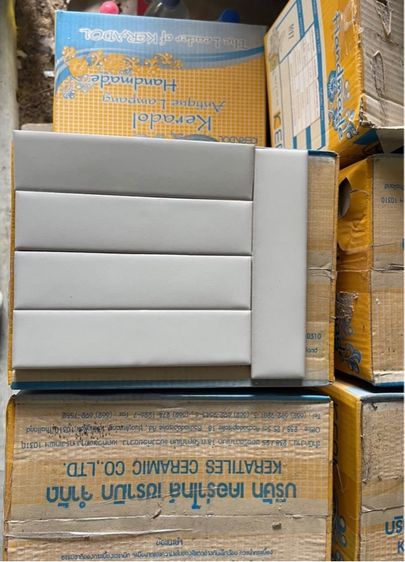 กระเบื้องเคอร่า Cotton white Pastel  ขนาด 2x8นิ้ว