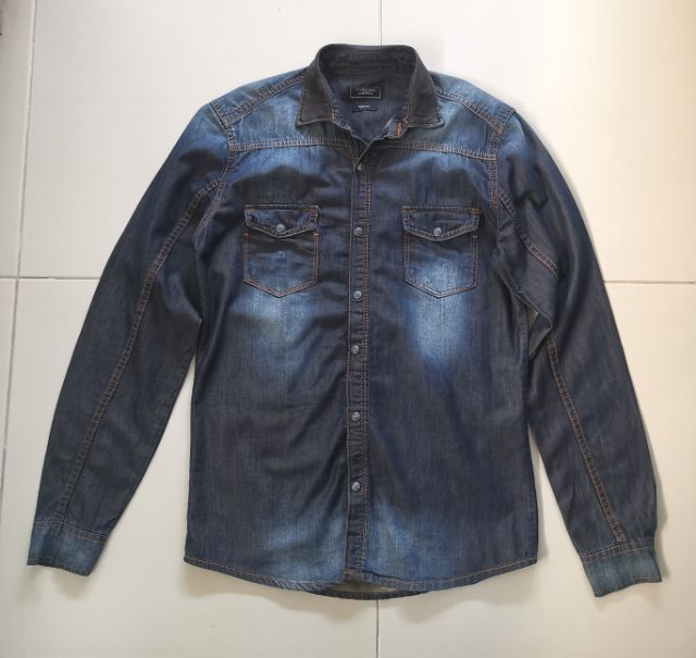 เสื้อยีนส์​ผู้ชาย​แบรนด์​ ZARA​ มือ​ 2 รูปที่ 7