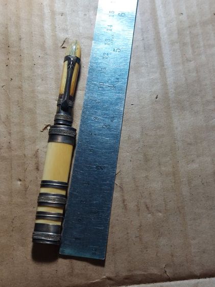 เครื่องรางมีดหมอปากกาหลวงพ่อเดิมใบ 2.5 ยาวรวม 5 นิ้วแหนรัดเป็นเงิน รูปที่ 11