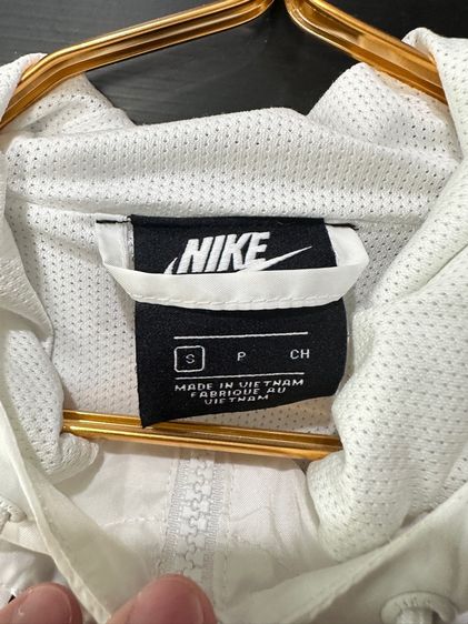 เสื้อวอร์มฮู้ด(ผ้าร่ม)สีขาว แบรนด์ Nike รุ่น Windrunner Hooded  รูปที่ 5