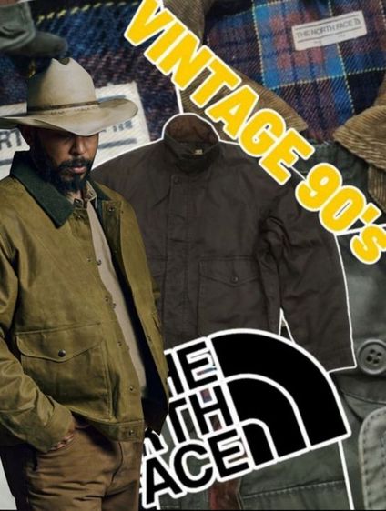 เขียว M แขนยาว เสื้อแจ็คเก็ต | เสื้อคลุม แจ็กเก็ต The North Face 90's🧥❄️