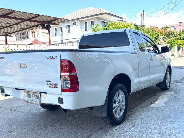 Toyota Hilux Vigo Champ 2015 Smart Cab 2.5 E Pickup ดีเซล ไม่ติดแก๊ส เกียร์ธรรมดา ขาว รูปที่ 3