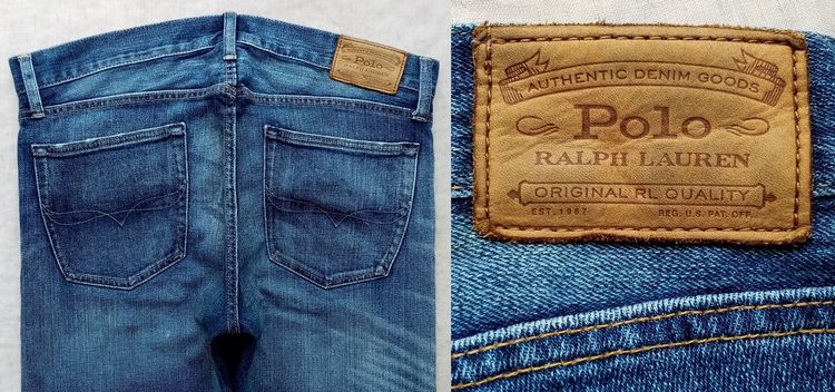 RALPH LAUREN ยีนส์ แต่งเซอร์ งาน PATCHWORK