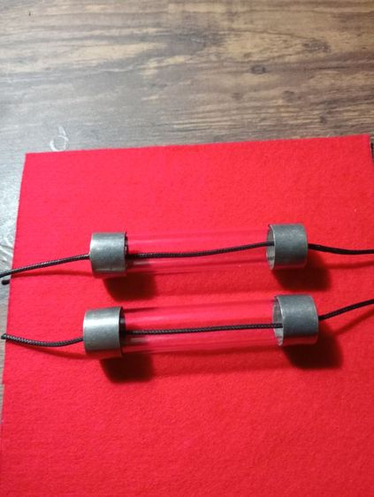 ตะกรุดเนื้อเงินแท้เก่าโบราณขนาดใหญ่สภาพเยี่ยม รูปที่ 13