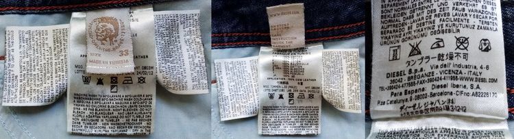 ยีนส์ DIESEL แท้ สีเข้ม รูปที่ 14