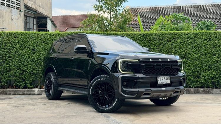 Ford Everest 2024 2.0 Bi-Turbo Titanium+ Utility-car ดีเซล ไม่ติดแก๊ส เกียร์อัตโนมัติ ดำ รูปที่ 3
