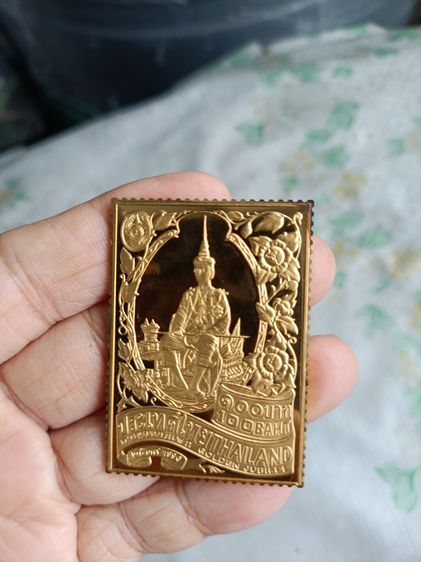 พิเศษ 28000  แสตมป์ที่ระลึกเนื้อเงินแท้ 999 หุ้มทองswiss 11 ชิ้นพร้อมกล้อง รูปที่ 9