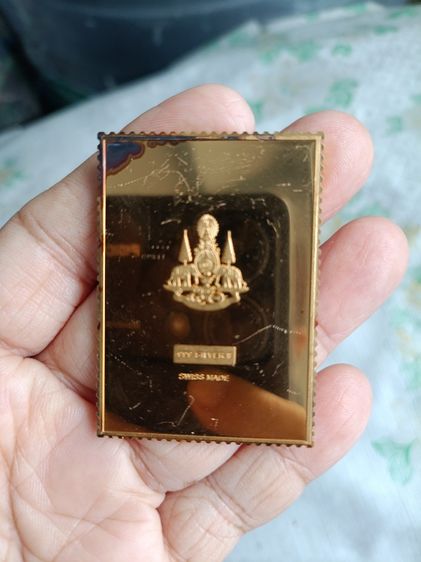 พิเศษ 28000  แสตมป์ที่ระลึกเนื้อเงินแท้ 999 หุ้มทองswiss 11 ชิ้นพร้อมกล้อง รูปที่ 10