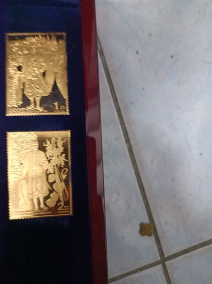 พิเศษ 28000  แสตมป์ที่ระลึกเนื้อเงินแท้ 999 หุ้มทองswiss 11 ชิ้นพร้อมกล้อง รูปที่ 13