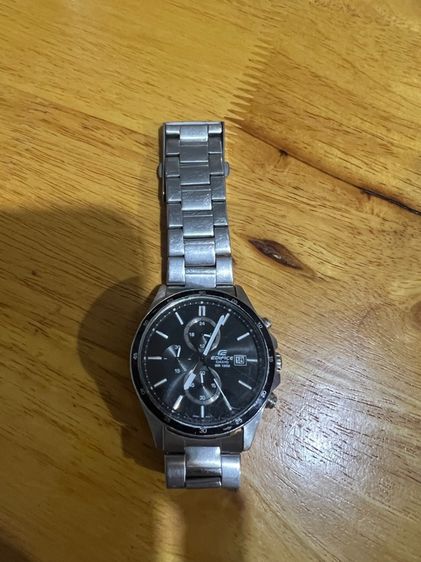 ดำ Casio นาฬิกาแท้สายอลูมิเนียม