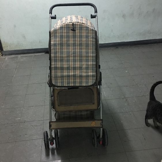 รถเข็นสำหรับสัตว์เลี้ยง มือสอง สภาพดี คันใหญ่ ขนาดกว้าง พับเก็บได้พกพาได้ 4ล้อ รูปที่ 2