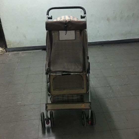 รถเข็นสำหรับสัตว์เลี้ยง มือสอง สภาพดี คันใหญ่ ขนาดกว้าง พับเก็บได้พกพาได้ 4ล้อ รูปที่ 6