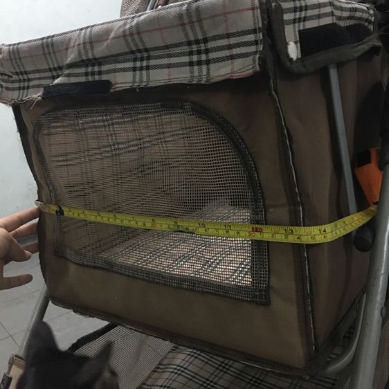 รถเข็นสำหรับสัตว์เลี้ยง มือสอง สภาพดี คันใหญ่ ขนาดกว้าง พับเก็บได้พกพาได้ 4ล้อ รูปที่ 16