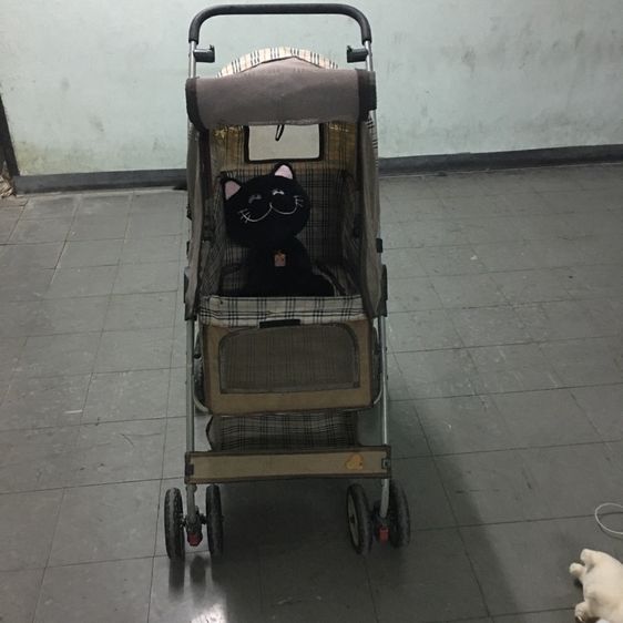 รถเข็นสำหรับสัตว์เลี้ยง มือสอง สภาพดี คันใหญ่ ขนาดกว้าง พับเก็บได้พกพาได้ 4ล้อ รูปที่ 7