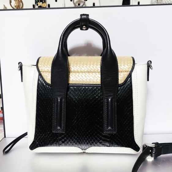 Used Like New 3.1 Phillip Lim
 Pashli Elaphe Leather and Woven Mini Bag รูปที่ 5