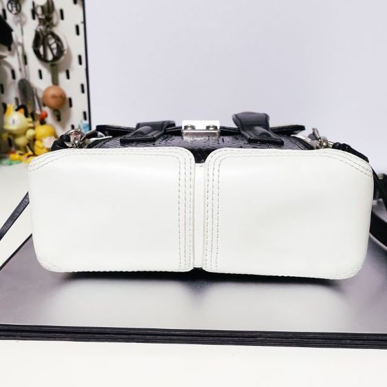 Used Like New 3.1 Phillip Lim
 Pashli Elaphe Leather and Woven Mini Bag รูปที่ 6