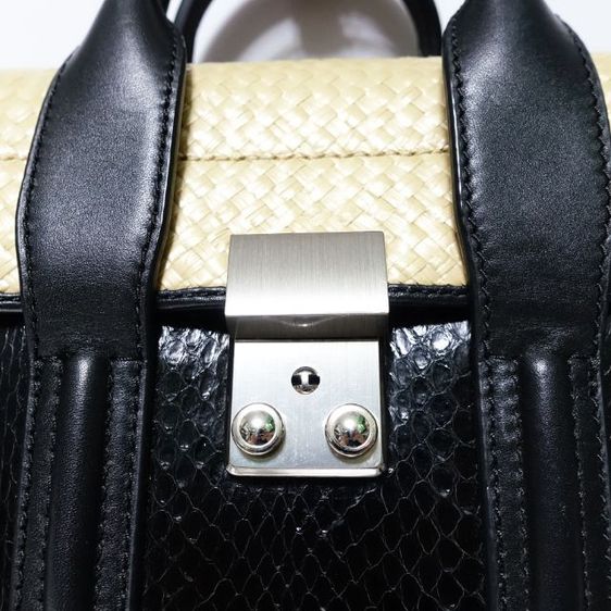 Used Like New 3.1 Phillip Lim
 Pashli Elaphe Leather and Woven Mini Bag รูปที่ 12