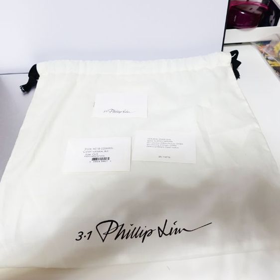 Used Like New 3.1 Phillip Lim
 Pashli Elaphe Leather and Woven Mini Bag รูปที่ 17