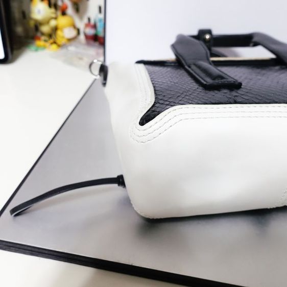 Used Like New 3.1 Phillip Lim
 Pashli Elaphe Leather and Woven Mini Bag รูปที่ 9