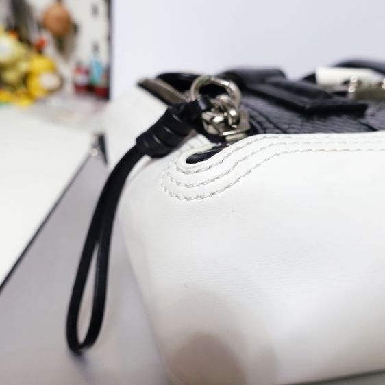 Used Like New 3.1 Phillip Lim
 Pashli Elaphe Leather and Woven Mini Bag รูปที่ 7