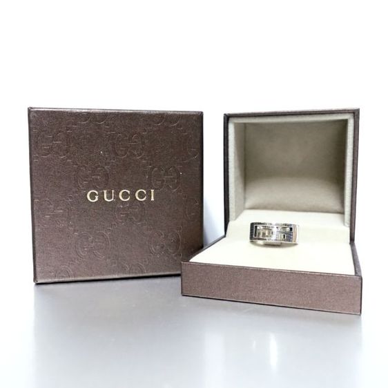 เงิน แหวน Used GUCCI Branded Cutout G Ring (Silver925)