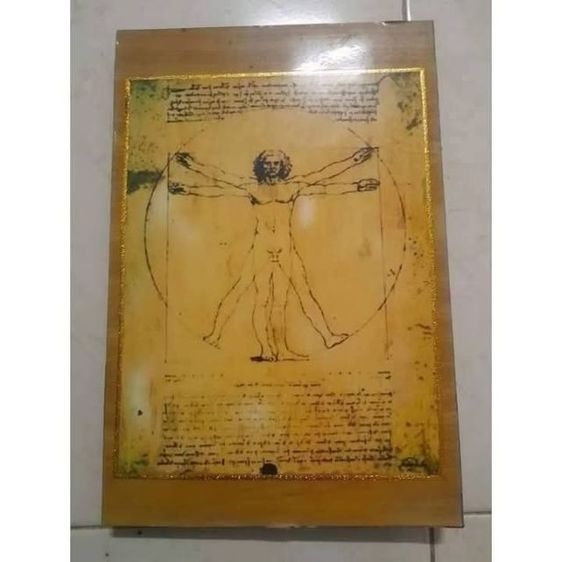 ภาพ Vitrurian Man 
ใส่กรอบพร้อมขาตั้ง
ขนาด8x10" 
350.รวมส่ง