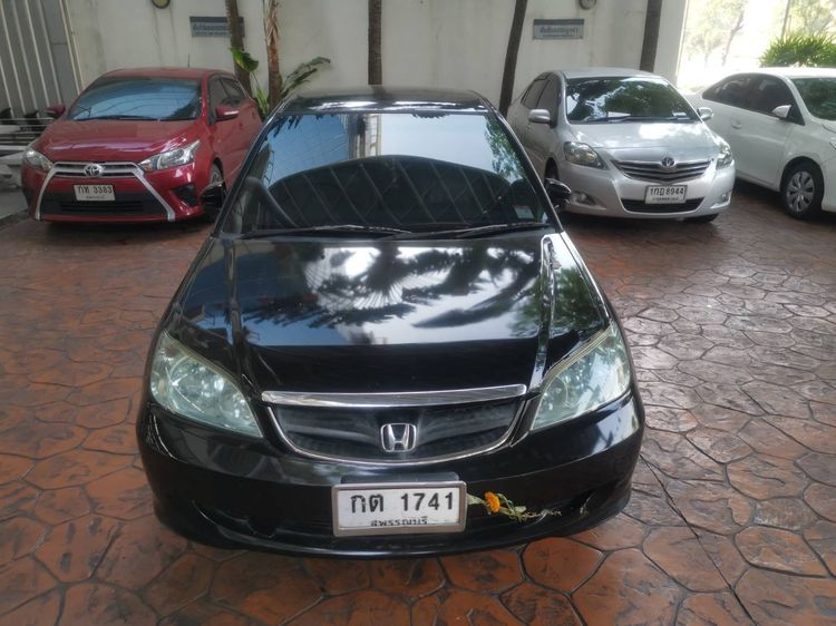 Honda Civic 2004 1.7 VTi Sedan เบนซิน LPG เกียร์อัตโนมัติ ดำ รูปที่ 2