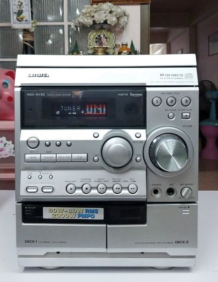 มินิคอมโปAIWA - RV35 กำลังขับ 2000 วัตต์เป็นของญี่ปุ่นทั้งชุดใช้ไฟ 220 พร้อมชุดบลูทูธเล่น USB ได้ สภาพสวยเสียงดีชุดละ 1890 สุโขทัย รูปที่ 2