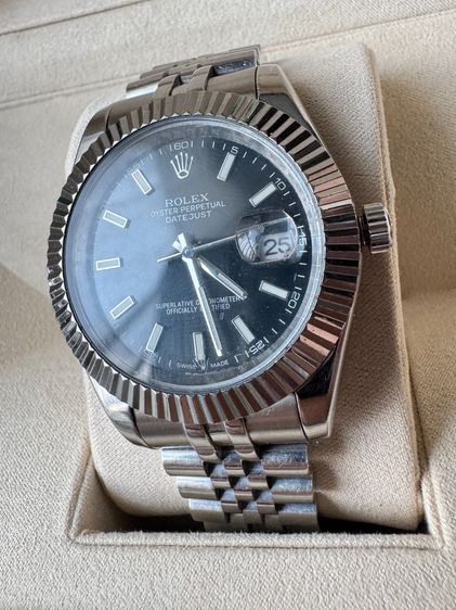 RLDJ 40 Unisex Watch Black Dial Jubilee รูปที่ 3