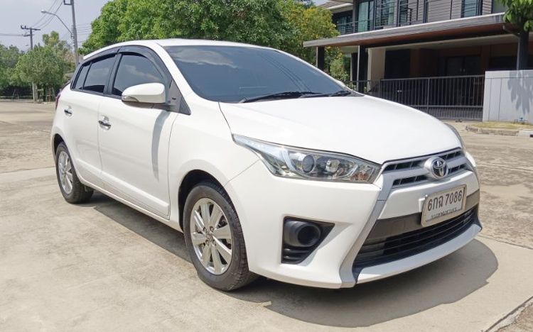 Toyota Yaris 2014 1.2 G Sedan เบนซิน ไม่ติดแก๊ส เกียร์อัตโนมัติ ขาว รูปที่ 4