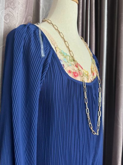 Pleat Jumpsuit with gold chain accessories full body size L Lyn Around รูปที่ 2