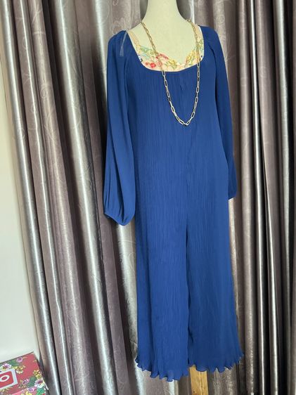 อื่นๆ เดรส | จั๊มสูท อื่นๆ แขนยาว Pleat Jumpsuit with gold chain accessories full body size L Lyn Around