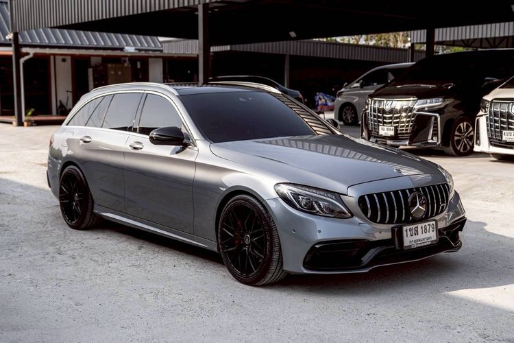 Mercedes-Benz C-Class 2015 C300 Sedan ไฮบริด เทา รูปที่ 3