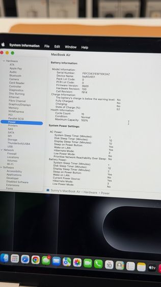 MacBook Air M2 แรม8 จุ256GB สี space grey รูปที่ 3