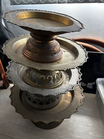 พานทองเหลือง, พานเงิน