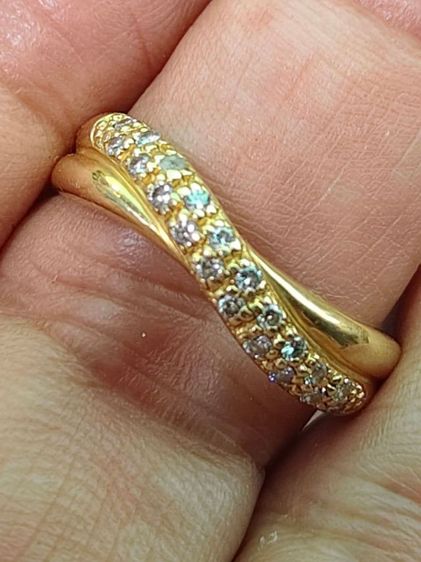 แหวนเพชรแท้ทอง 18k