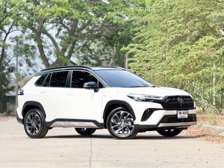 Toyota Corolla Cross 2024 1.8 HEV GR Sport Utility-car ไฮบริด เกียร์อัตโนมัติ ขาว รูปที่ 2