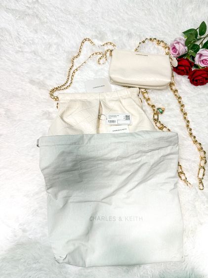  CHARLES  KEITH รุ่น Duo Double Chain Hobo Bag มือ2