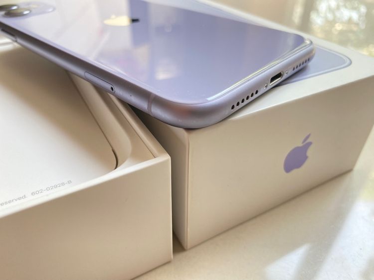 อสอง iPhone 11  128GB สีม่วง เครื่องศูนย์ไทย สภาพสวยมาก รูปที่ 7