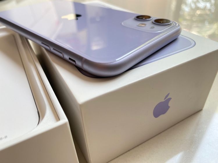 อสอง iPhone 11  128GB สีม่วง เครื่องศูนย์ไทย สภาพสวยมาก รูปที่ 5