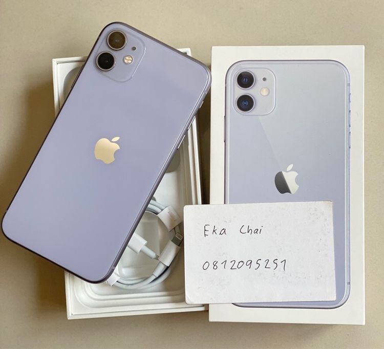 128 GB อสอง iPhone 11  128GB สีม่วง เครื่องศูนย์ไทย สภาพสวยมาก